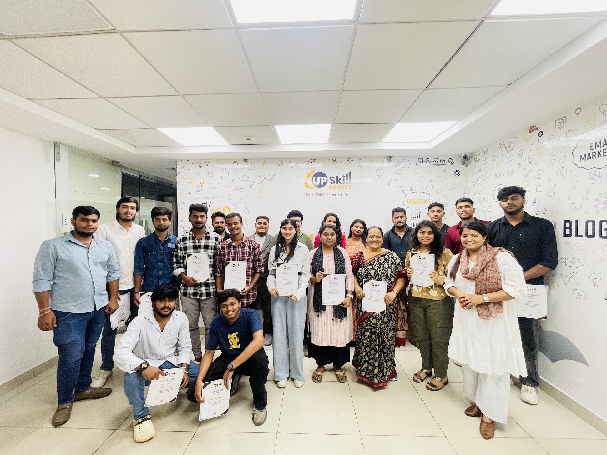 Large Upskill Rocket batch with certificates of proficiency